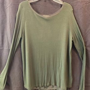 Olive Green Bordeaux Long Sleeve